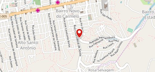 Pizzaria Mil Grau no mapa