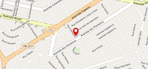 Pizzaria napolitana no mapa