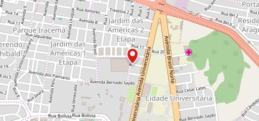 Pizzaria Raspante no mapa