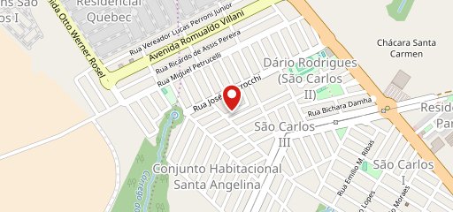 Pizzaria Santa Paula delivery São Carlos SP no mapa