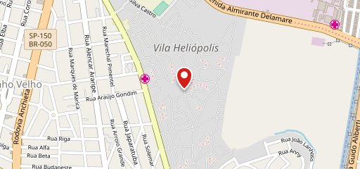 Pizzaria Vitória no mapa