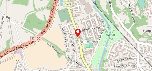 pizzas du moulin vert sur la carte