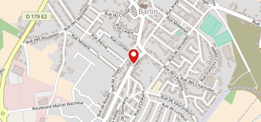 Pizzeria barlinoise sur la carte