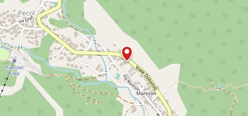 Montagna, la pizzeria. sulla mappa