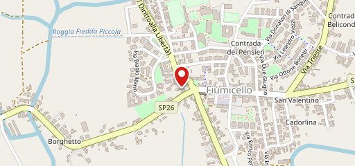 Pizzeria dal Lep Fiumicello sulla mappa