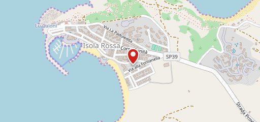 Pizzeria d'asporto da Palitta isola rossa sulla mappa