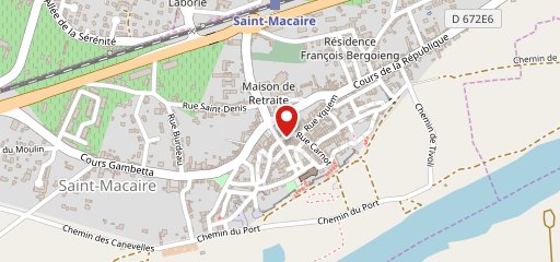 Pizzeria de l'Horloge Saint Macaire sur la carte