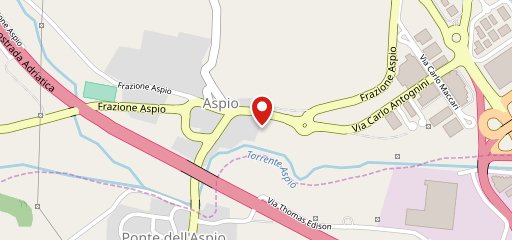 Pizzeria dell'Aspio Vecchio sulla mappa