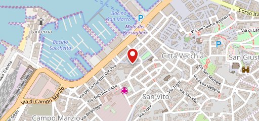 Pizzeria Assaje Trieste sur la carte