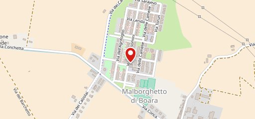 Pizzeria Malborghetto sur la carte