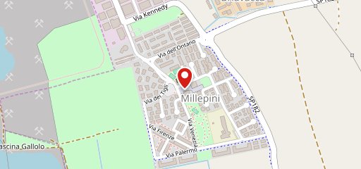 Pizzeria Millepini sur la carte