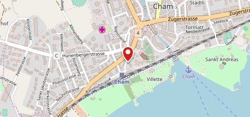 Pizzeria Pöstli sur la carte