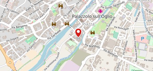 Pizzeria rossa sulla mappa