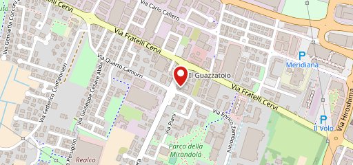 Pizzeria Sorriso Reggio Emilia sur la carte