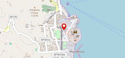 Pizzeria Vulcanica Lipari sulla mappa