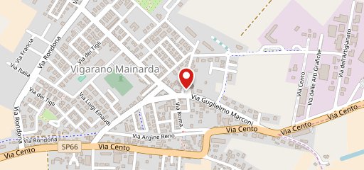 Pizziamóci Ferrara sur la carte