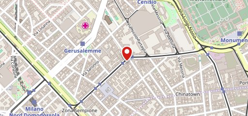 Pizzium - Milano Via Procaccini sur la carte