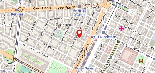 Pizzium - Torino Duchessa Jolanda sur la carte