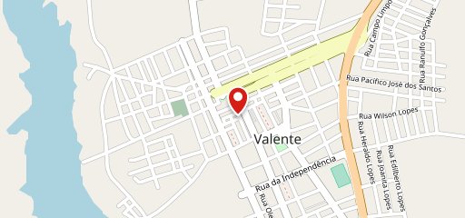 Plakinha Pizzaria de Valente no mapa