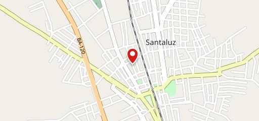 Plakinha Pizzaria Santaluz no mapa