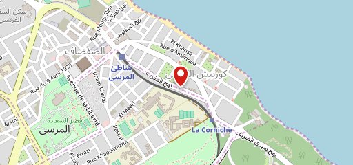 Plaza Corniche sur la carte