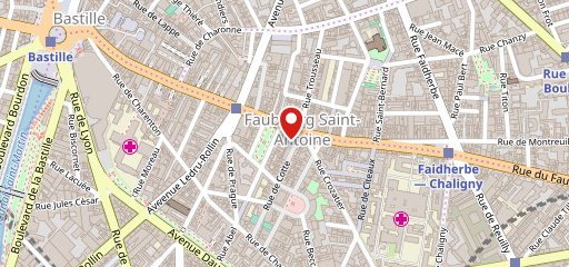 PNY FAUBOURG SAINT-ANTOINE sur la carte