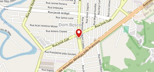 Póbris Itajaí no mapa