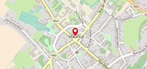 Boulangerie Hannut - point chaud sur la carte