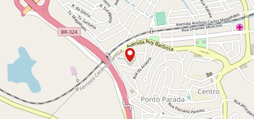 Point rosa no mapa