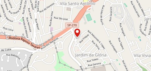 Ponto da Esfiha granja Viana no mapa