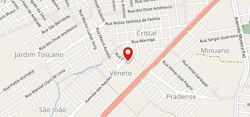 Portal Veneto Lanches no mapa