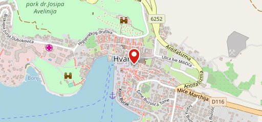 Pošteni Restaurant - Hvar sur la carte