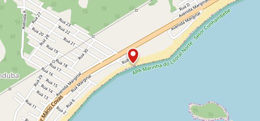 Pousada Kaliman Ubatuba no mapa