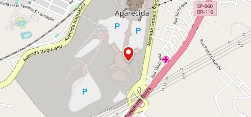 Praça de alimentação no mapa