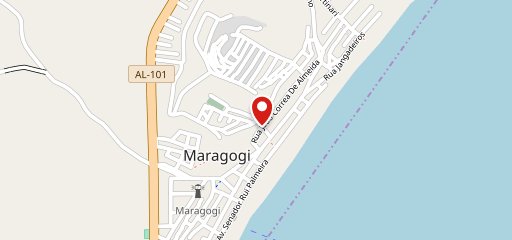 Praia Maragogi no mapa