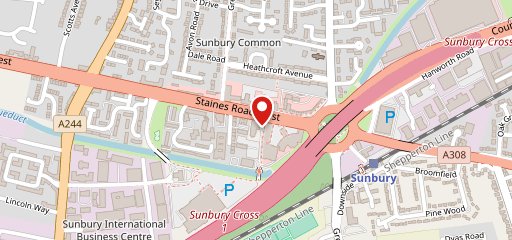 Premier Inn Sunbury (Kempton Park) hotel on map