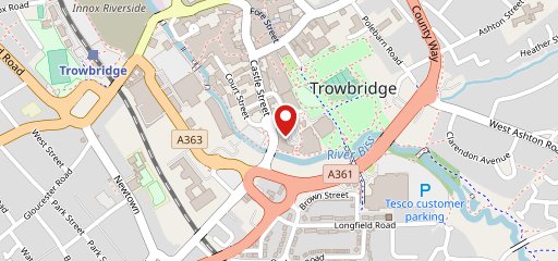 Premier Inn Trowbridge hotel on map