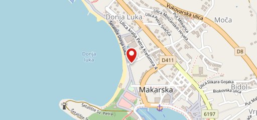 Providenca bar Makarska sulla mappa