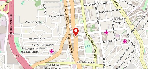 Lanchonete e Restaurante Nova Faria Lima no mapa