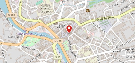 QG Lannion sur la carte