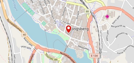 Quality Hotel Grand, Kongsberg en el mapa