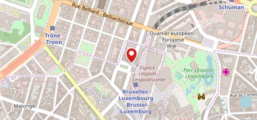 Quartier Léopold sur la carte