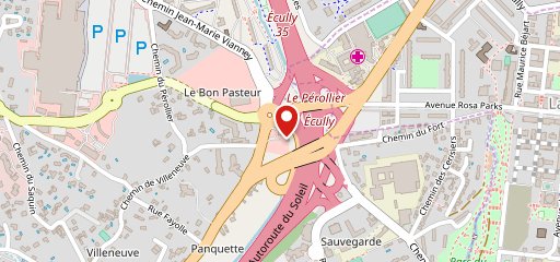 Quick Écully sur la carte