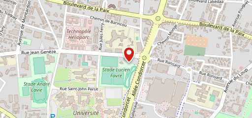 Quick Pau Faculté sur la carte