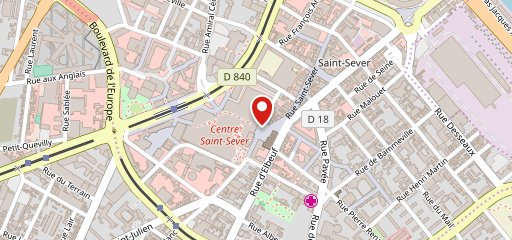 Quick Rouen Saint Sever sur la carte