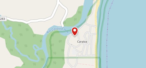 Esfiha & Cia Caraíva no mapa