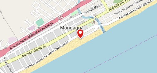 Quiosque Burgman Mongaguá no mapa