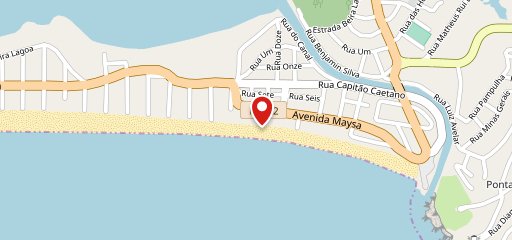 Quiosque Pé na Areia no mapa