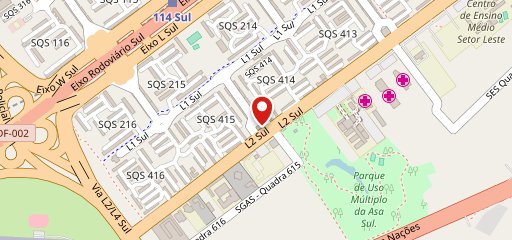 Quiznos 313 Sul no mapa