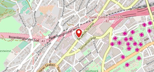 Radisson Blu Hotel, St. Gallen sulla mappa